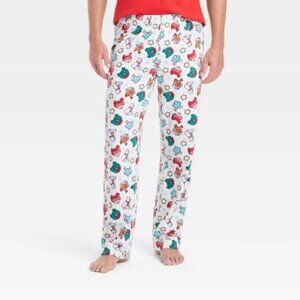 Men's Holiday Treats Print Microfleece Holiday Matching Family Pajama Pants